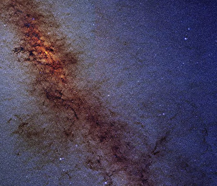Галактический центр Млечного Пути в инфракрасном диапазоне