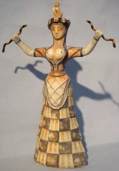 Богиня змей. Терракотовая фигурка из Кносского дворца