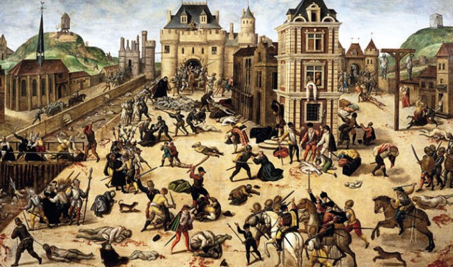 Резня в день святого Варфоломея в Париже в 1575 году