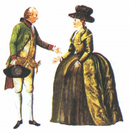 Фрак в XVIII в. носили в основном военные