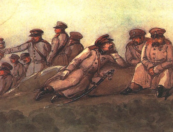 Ночь перед сражением под Севастополем 4 августа 1855 г