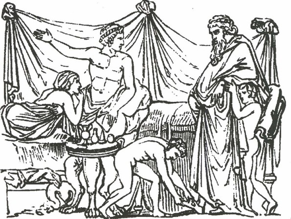 Сцена из древнеримского быта
