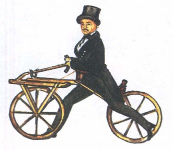 Бегающая машина фон Драйза. 1815 г.