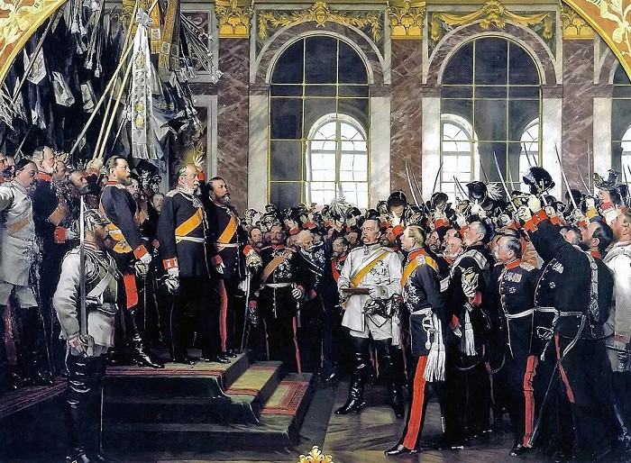 Антон фон Вернер «Провозглашение Германской империи в Версале», 1885 год