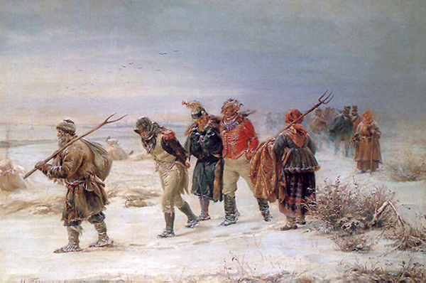 Французы в 1812 г., пленённые ополчением (И. М. Прянишников)