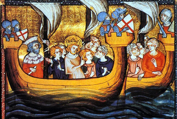 Людовик IX во главе крестоносцев, 13 век